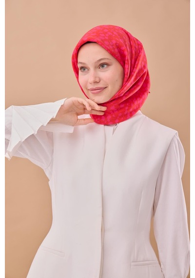 Silk Home Aura Eşarp 140005-26 Pembe, Turuncu, Koyu Turuncu