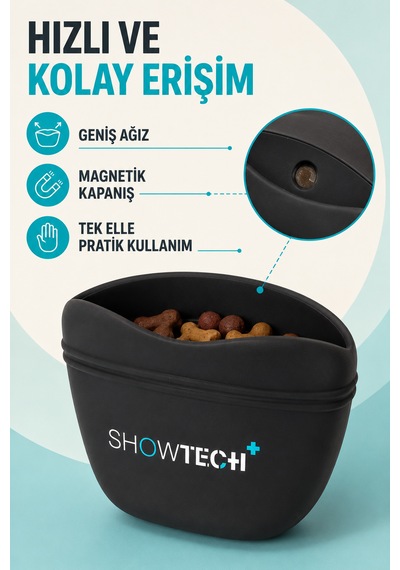 Showtech Köpek Eğitimi İçin Ödül Maması Çantası