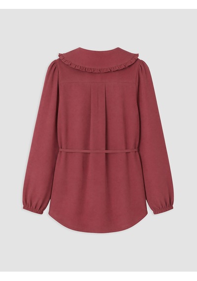 Lcw Everyday Bordo Bebe Yaka Modal Karışımlı Kadın Gömlek Tunik