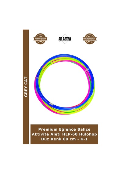 Premium Eğlence Bahçe Aktivite Aleti Hlp-60 Hulohop Düz Renk 60 Cm - K-1