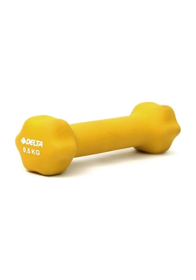 Delta 0.5 KG x 1 Adet Deluxe Neopren Kaplı Sarı Demir Dambıl