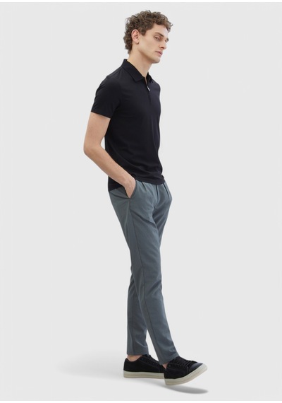 Ramsey Haki Çizgili Dokuma Jogging Fit Casual Pantolon