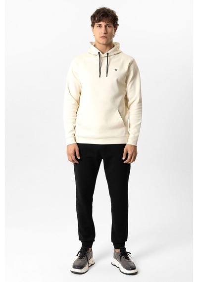 Back And Bond Bej Regular Fit Pamuklu Kapüşonlu Sweatshirt