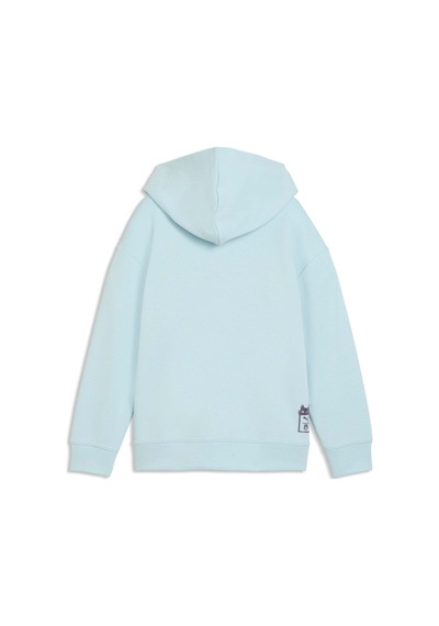 Puma X Gabbys Dollhouse Çocuk Baskılı Geniş Kesim Kapüşonlu Sweatshırt 634928 48 Mavi