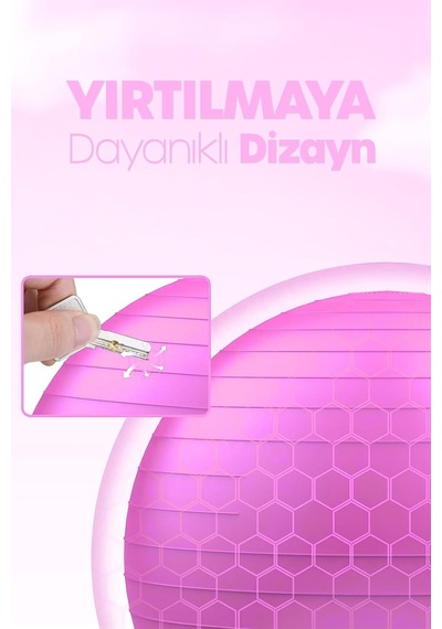 65 Cm Pilates Topu Ve Pompa Seti 155-170 Cm Boy İçin Uygun Dayanıklı Anti-slip