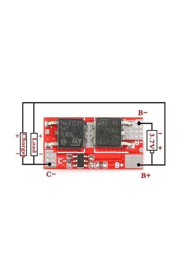 Alkatronik-1S 10A Bms Lityum Pil Batarya Koruma Kartı 3.7V 18650 Lipo Li-İon
