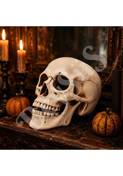 Beysüs Cadılar Bayramı Halloween Dekoratif Kurukafa