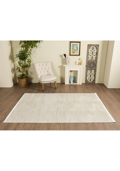 Mariesse Home Vista Koleksiyonu Modern Dokuma Halı Salon Oturma Odası Koridor Halısı Bej