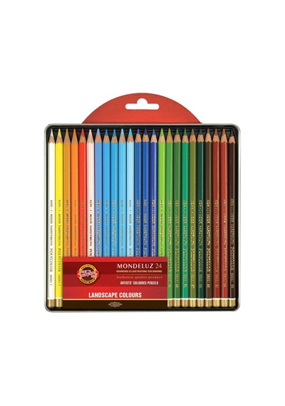 Koh-ı Noor Set Aquarel Pencils Landscape 3724 24 Çok Renkli