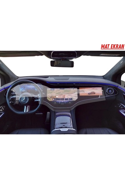 Mercedes Eqs 450 Hayalet Ve Bilgi Ekran Uyumlu Mat Ekran Koruyucu