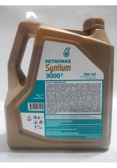 Petronas Syntınum 3000 E 5W-40 Motor Yağı