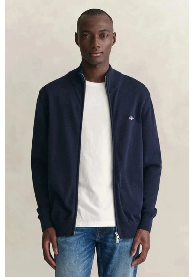 Gant Erkek Lacivert Regular Fit Fermuarlı Hırka-24669