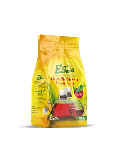 Es Tea Earl Grey Demlik Süzen Poşet Çay 35'li 1050 G
