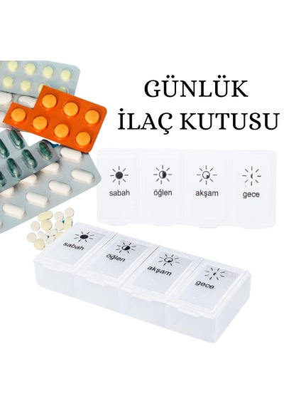 1 Adet Günlük İlaç Kutusu İlaç Kutusu Düzenleyici