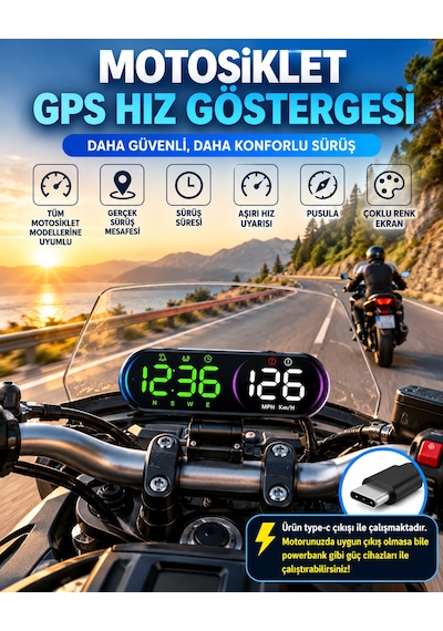 Rks Rk 250s Uyumlu Bowie Gps Destekli Harici Hız Göstergesi Type-c