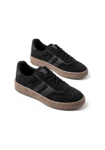 V.S.H Velvet Rota Kadın Siyah-siyah Sneaker Spor Ayakkabı - Kadın Günlük Ayakkabı-2525