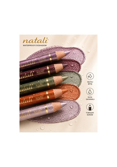 Natali Waterproof Göz Kalemi Ve Göz Farı No: 477 Mavi