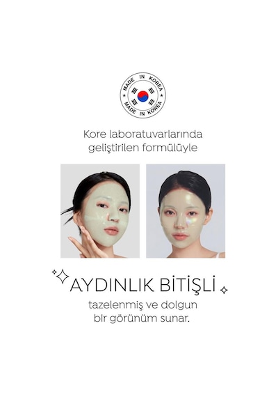 Dermal Seoul Face Matcha Yatıştırıcı Işıltı Veren Eriyen Glow Hidrojel Maske Kore Maskesi 34 Gr.