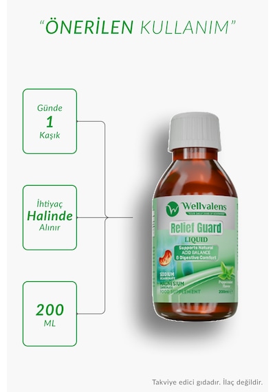 Reliefguard Sıvı Takviye 200 Ml Magnezyum Ve Sodyum İçeren Sıvı Form