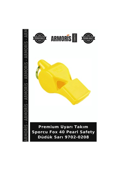 Premium Uyarı Takım Sporcu Fox 40 Pearl Safety Düdük Sarı 9702-0208