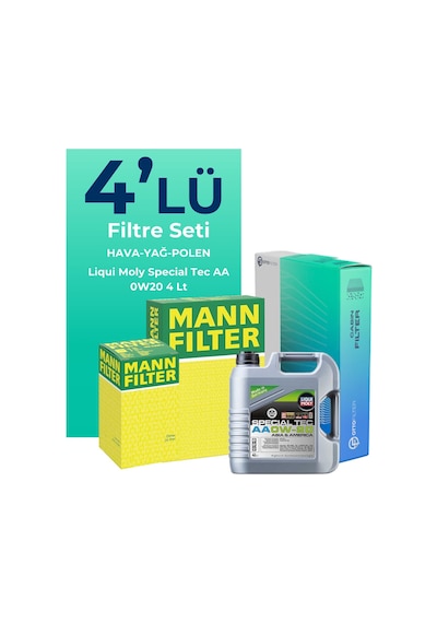 Mann Suzuki Swift 1.3 Filtre Bakım Seti Liqui Moly Motor Yağlı (2005-2010) 4 Lü -