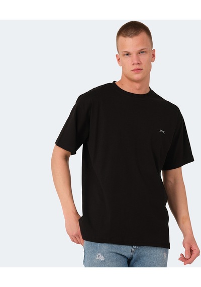 Slazenger KULANA Oversize Erkek Oversıze Siyah Tişört