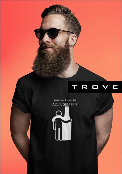 Tarzsokak Unısex Kadın Erkek Müslüm Gürses Vuslat Hasret Dost Keder Siyah Beyaz % 100 Pamuk Tasarım T-shirt S