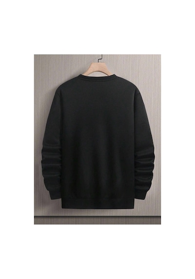 Tarzsokak Manfinity Homme Hand Print Sweatshirt Siyah