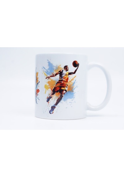 Splash Dunk Seramik Kupa Beyaz - Çok Renkli