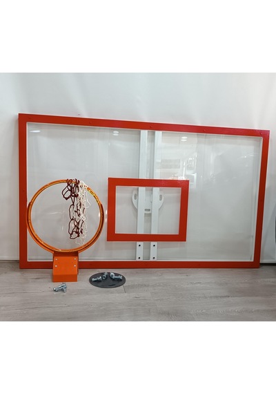 Mia Basketbol Panya Seti 105 180 8 Mm Solid Polikarbon 45 Cm Yaylı Çember