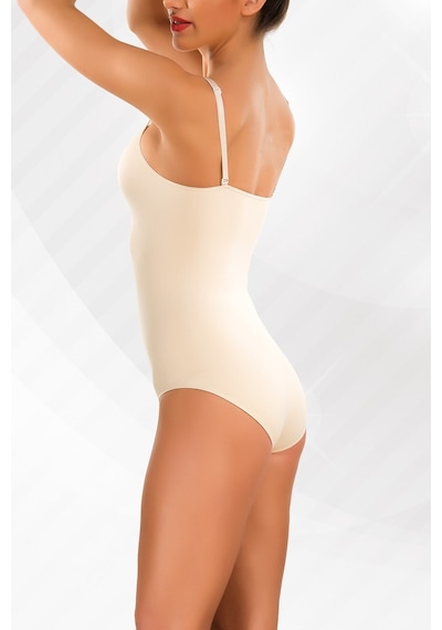 Kadın Ten Korseli Body 9016 Ten