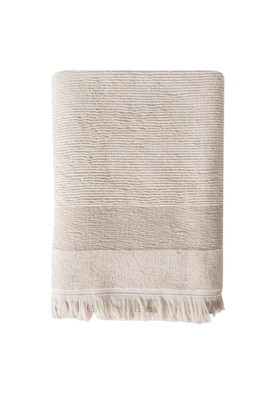 Borla Bej Banyo Havlu 90x150 Sku: Smg8690010231161 Açik Gri