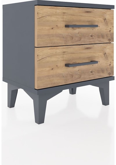 Arges Komodin 2 Çekmeceli 44x30x48 Antrasit-çam Antrasit