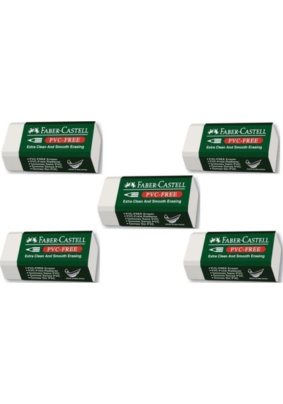 Faber Castell Pvc Free No:30 Küçük Boy Beyaz Silgi 5 Li
