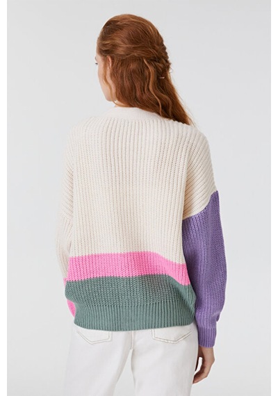 Loft Kadın Loose Fit  Hırka Çok Renkli