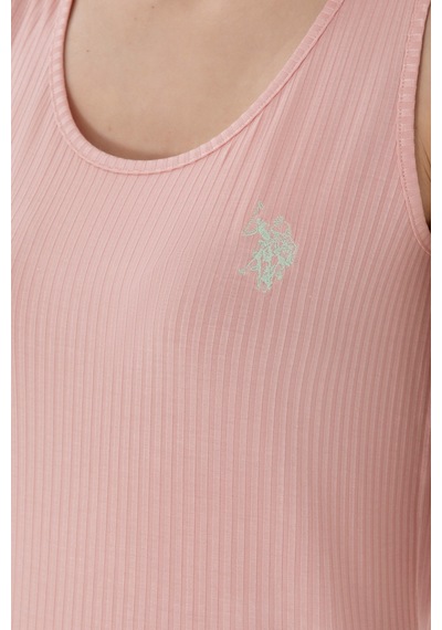 U.s. Polo Assn. Kadın Somon Pijama Takım 50312916-vr047 SOMON