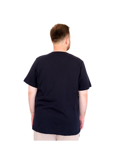 Mode Xl Büyük Beden Erkek T-shirt Bisiklet Yaka Orıgınals U25038 Lacivert Lacivert