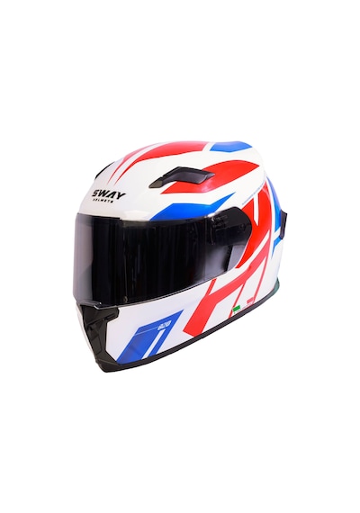 Sway Sw 820 Dakar 2 Full Face Kask Açık Mavi - Beyaz