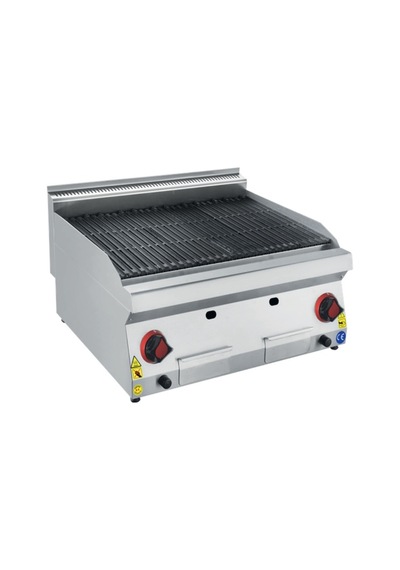 Karacasan Enüstriyel 80 Cm 700 Seri Set Üstü Doğalgazlı Lavataş Dökümlü Izgara Krcs.eızldg.870