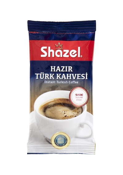 Shazel Hazır Türk Kahvesi 12x7g Sade - Pratik Ve Lezzetli 3'li Ekonomik Paket - 3 Adet Tarı