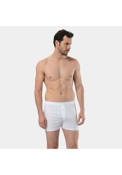 Cacharel - Kemerli Düğmeli Boxer 1106 Beyaz
