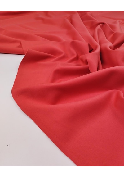 Pastel Kırmızı Dalgıç Jarse Kumaş İnce Esnek Tok Duruşlu Taytlık & Elbiselik En: 120cm-11808