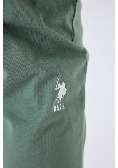 U.S. Polo Assn. Erkek Çocuk Kısa Kollu Pijama Takım Bej-2311 Bej
