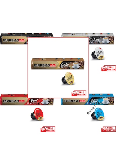 Espressomm Karışık Kapsül Kahve Nespresso® Uyumlu 10 Adet Espressomm Karışık Kapsül Kahve Nespresso® Uyumlu 10 Adet