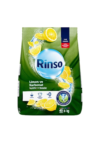 3 Adet Rinso Limon Karbonat 6 Kg Renkli+beyaz