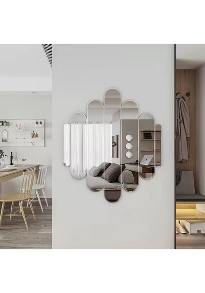 40x40 Cm Kırılmaz Pleksi Dekoratif Duvar Aynası - Modern Tasarım 1. Sınıf Akrilik Ayna Belirtilmemiş