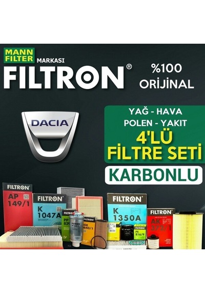 Dacia Sandero 1.5 Dci Mann Filtron Filtre Bakım Seti 2012-2018 (495581827)