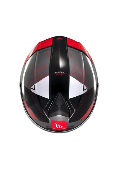 Mt Helmets Mt Genesis Sv Atempo B15 Çene Açılır Motosiklet Kaskı Parlak Kırmızı Beyaz