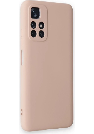 Uryport Xiaomi Redmi Note 11t Kılıf Nano İçi Kadife Silikon - Pudra