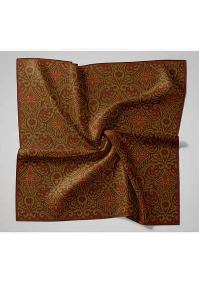 Silk Home Soft Eşarp 73099-26 Olive, Kiremit, Oksit Kahve
